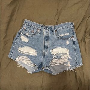 Levi’s 501 high rise shorts